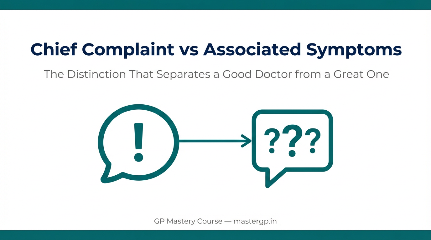 Chief Complaint vs Associated Symptoms- mastergp.in