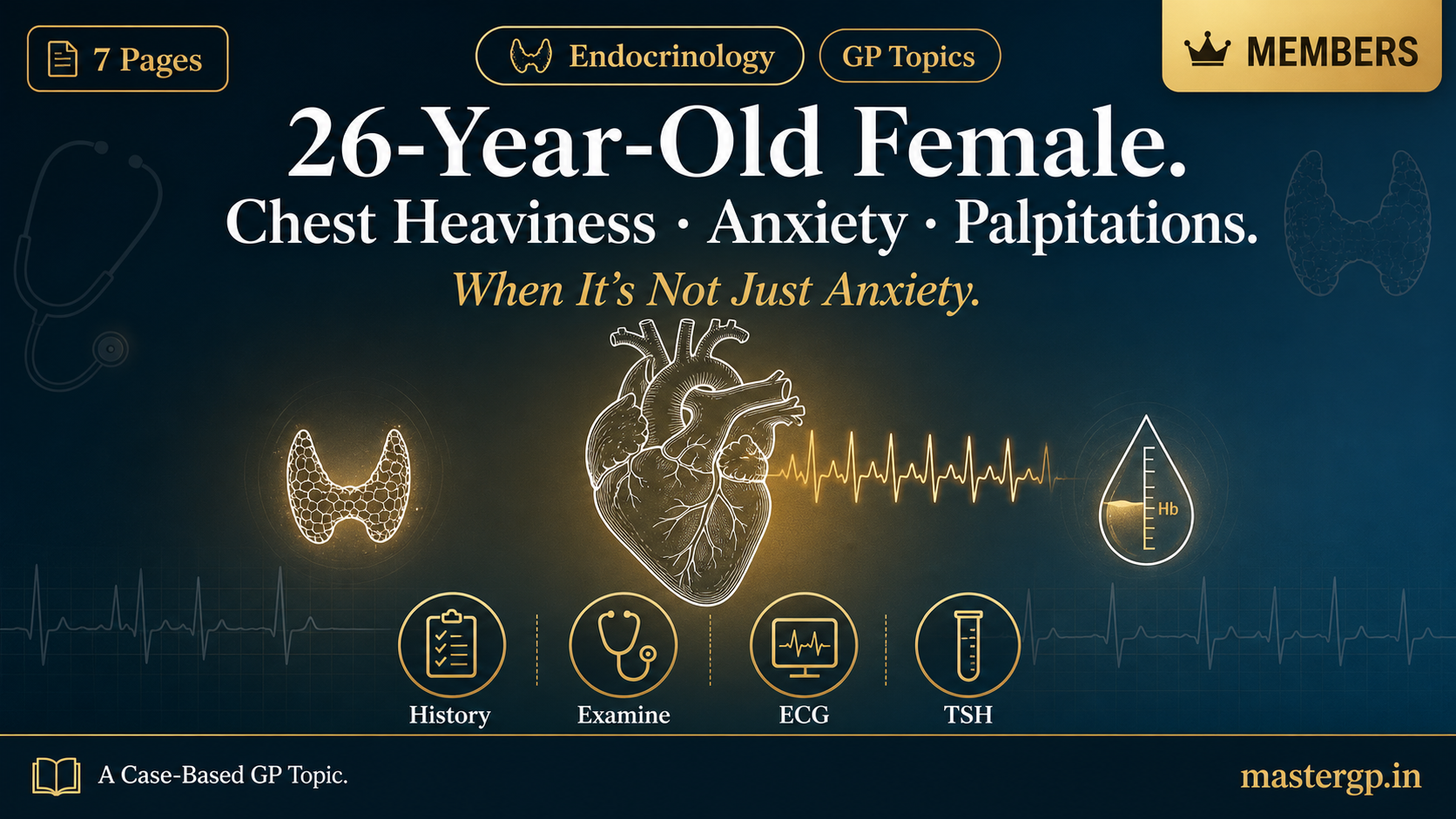 26-Year-Old Female: Chest Heaviness, Anxiety & Palpitations — A Case-Based GP Topic