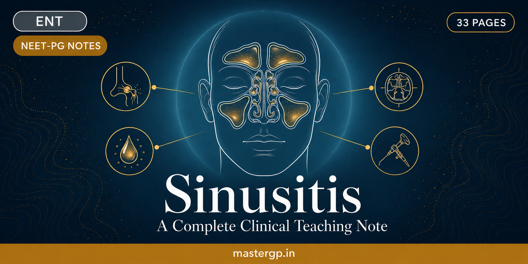 Sinusitis — A Complete Clinical Teaching Note for NEET-PG